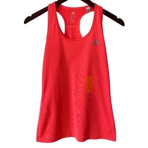 Adidas Ribbed Racerback Running Yoga Workout Tank Top - Sz S